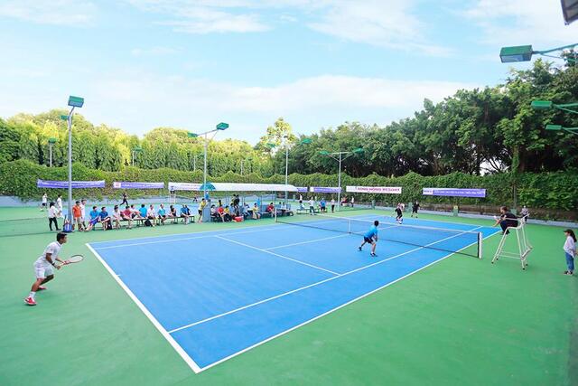 QUY TRÌNH THI CÔNG SÂN TENNIS TIÊU CHUẨN, BỀN ĐẸP, CHẤT LƯỢNG CAO